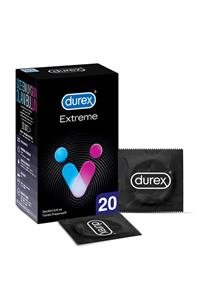 Durex Extreme 20'lı Geciktiricili ve Tırtıklı Prezervatif