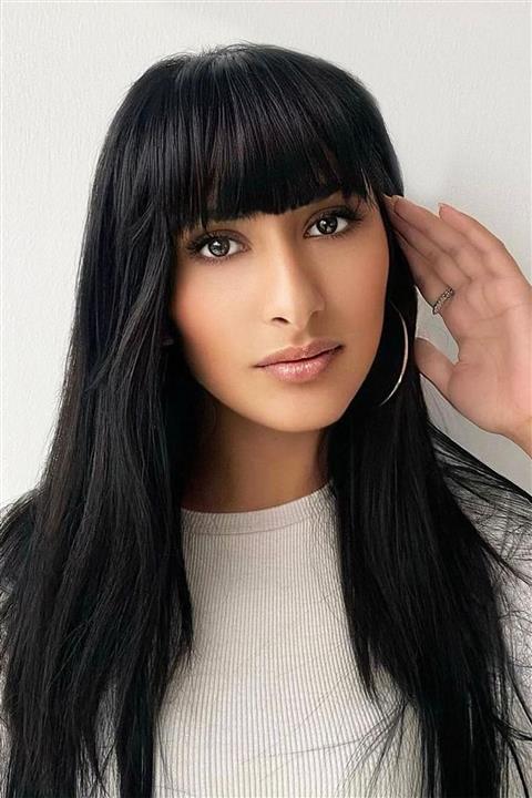 TAKIŞTIR Takma Kahkül Siyah Renk Uzun Kenarlı