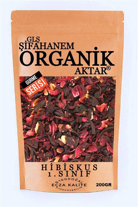 GLŞ ŞİFAHANEM ORGANİK AKTAR Hibiskus Çayı Bamya Çiçeği Mekke Gülü 200gr