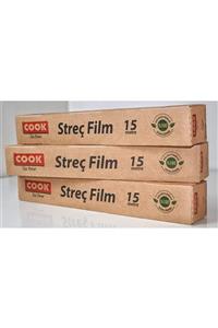 COOK Doğa Dostu 15 Metre Streç Film 3 'lü Set