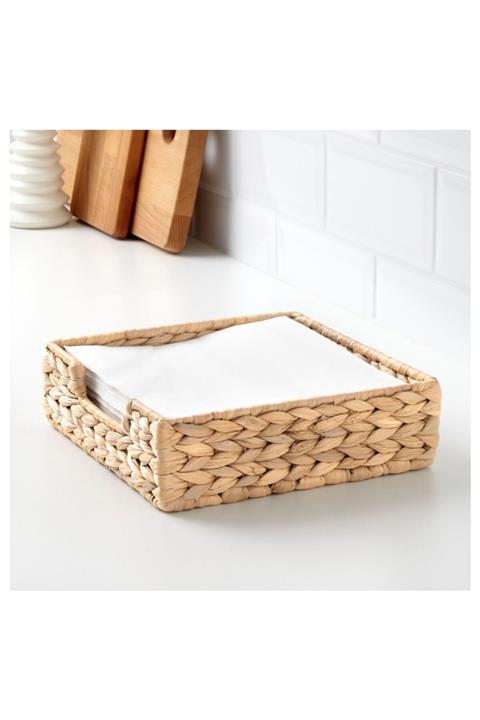 ZUZU MADE Cıssan Hasır Su Sümbülü Peçetelik 23x23 Cm