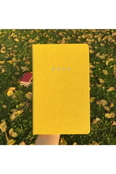 jestin 2022 Sarı Haftalık Ajanda 13x21
