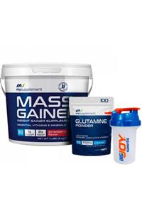 MYSUPPLEMENT My Supplement Mass Çilek 5000g ve My Supplement Glutamine Powder Doypack 506g