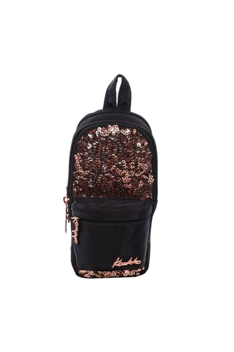 KAUKKO Magical Junior Bag Kalem Çantası Pullu-siyah K2210