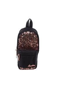 KAUKKO Magical Junior Bag Kalem Çantası Pullu-siyah K2210