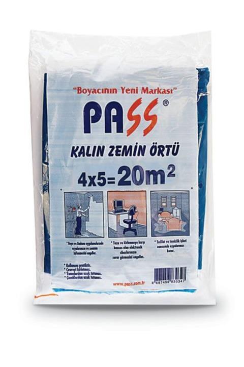 PASS Mavi Kalın Zemin Örtüsü Branda 20 m2