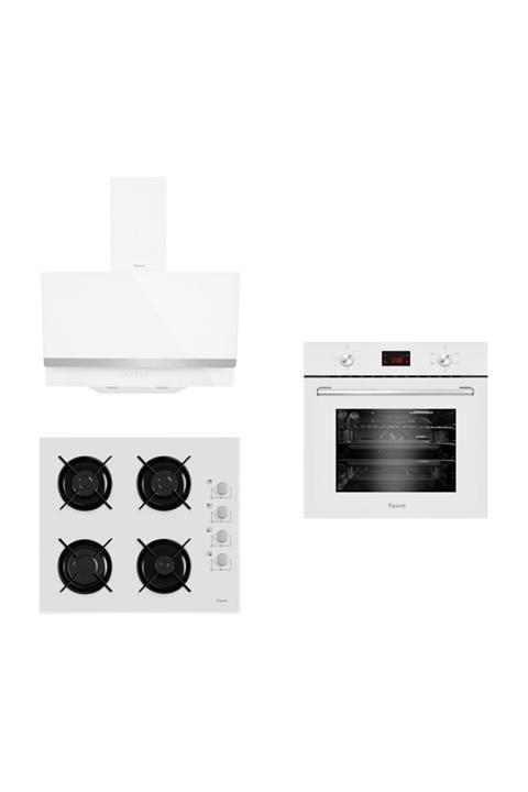 Ferre White Strap 3'lü Ankastre Set