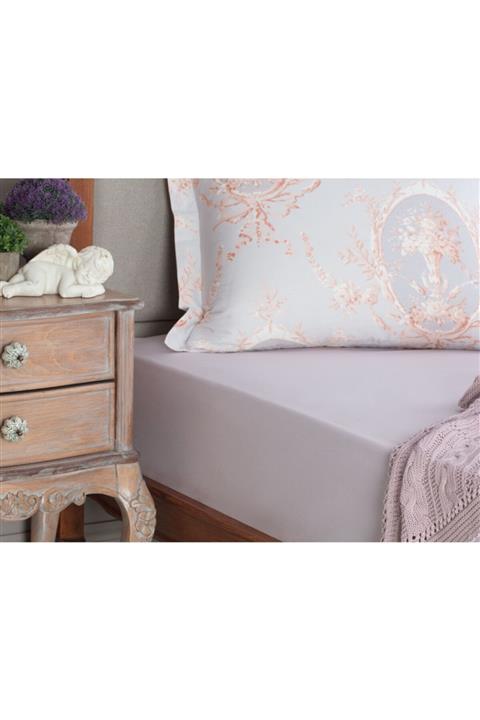 Madame Coco Manon Tek Kişilik Plus Ranforce Lastikli Çarşaf - Açık Mürdüm