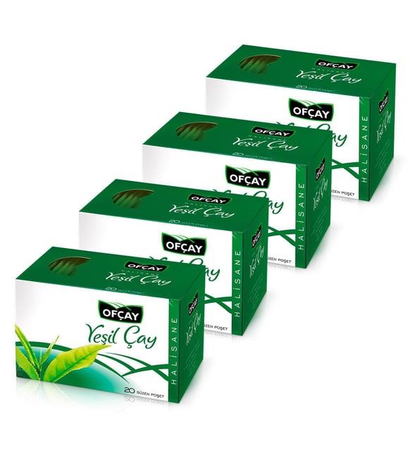Ofçay Halisane Yeşil Çay 80 Adet (20 Adet X 4)