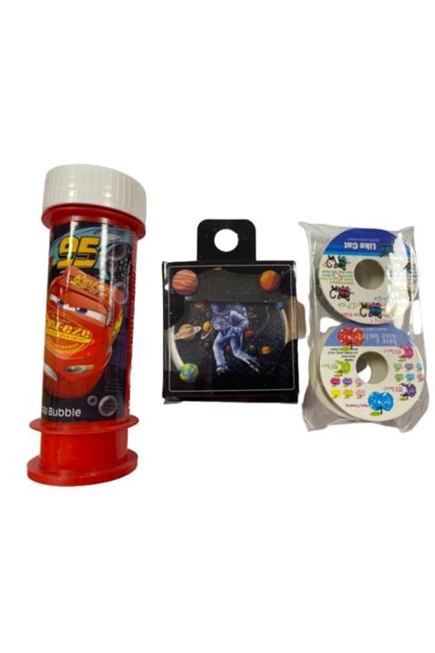 Esmay Karne Hediyem Köpük Baloncuk Erkek Model Desenli Silgi Neşeli Bant 2li