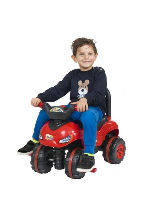 YOGH Kırmızı Pedallı Atv Bisiklet Çocuk Oyuncak Araba 0-3 Yaş Lüx Motor Araba Pedallı Oyuncak