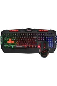 gnctech Kablolu Rgb Oyuncu Klavye & Mouse Set 2400 Dpı Pro Gamer Set