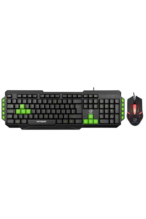 Hytech Hkm-58 Gamy Plus Yeşil Tuşlu Q Gaming Klavye + Mouse Set