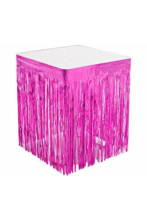 Benim Marifetlerim Pembe Metalize Masa Kenarı Eteği