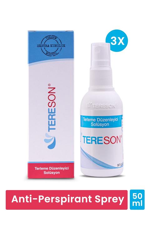 Tereson El,Ayak ve Koltuk Altı Terleme Önleyici  3x50 ml