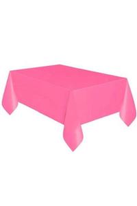 Berrinstore Plastik Masa Örtüsü Pembe Renk 137x270 cm