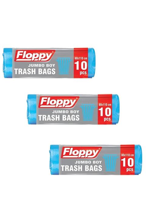 Floppy Çöp Torbası Jumbo Boy 10'lu (80*110cm) (3paket)