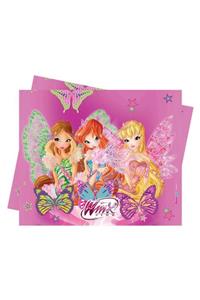 Salkım Party Yılın Ilk Fırsatları - Winx Butterflix Temalı Plastik Masa Örtüsü 120x180 Cm - ™ Beyaz At®