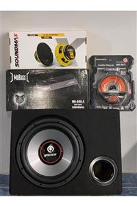 REISS AUDIO 30 Cm Kabinli Bass 1000 Watt+mobass Mb-800.4+16 Cm Midrange