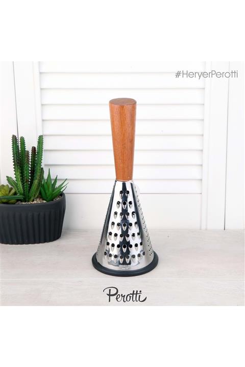 Perotti Ahşap Saplı 8'' Silver Rende 11360