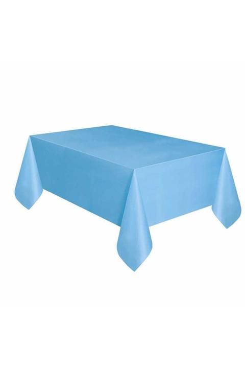 ikm balon Plastik Masa Örtüsü Mavi Renk 120 X 180
