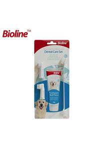 Bioline Dental Köpek Diş Bakım Seti - Diş Macunu Ve Diş Fırçası