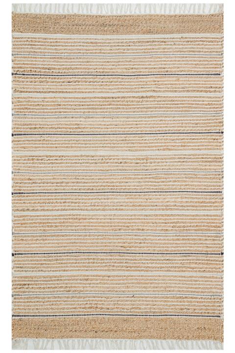 HALICI FARUK Eko Halı Juno Jüt Ech 05 Natural Grey Doğal Jüt El Dokuma Hasır Dekoratif Kilim