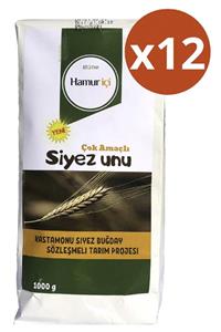 HAMURİÇİ Biotar Organik Tarım Ürünleri Çok Amaçlı Siyez Unu 1000 gr X 12 Adet