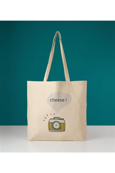 Bez Çanta Burada Alışveriş Çantası Gabardin Cheese