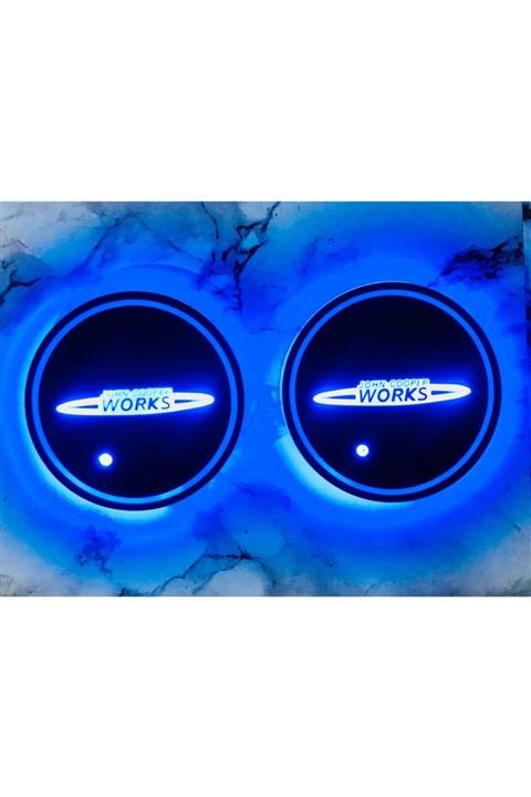 RoseTR Mini John Cooper Works Led Bardak Altlığı 2 Li Set Jcw