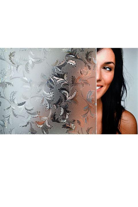 Örtücüm 45 Cm X 7 Metre Ev Ofis Duşakabin Için Statik Cam Filmi Buzlu Cam Folyo