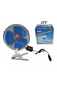 PMX Araç Içi Vantilatör Serinletici 12 Volt 8 Inc Mandallı 12v Otomatik Döner Başlı