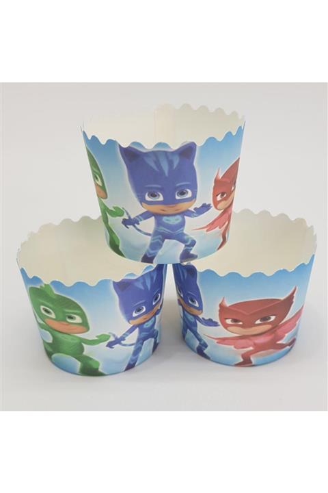 Kelebek Oyuncak Mavi Pija Maskeliler Cupcake Kabı 25 Adet