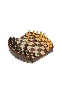 Helena Wood Art Arena 3d Chess Board Walnut Bıg Sıze