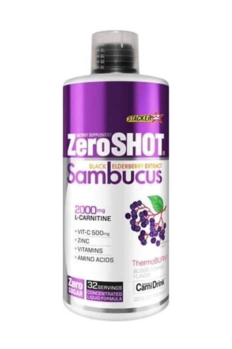 Zero Shot Zeroshot Sambucus 2000 Mgl-carnitine 960 ml - Kan Portakal Aroma -
