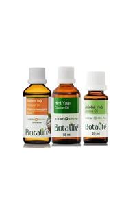 Botalife Badem Yağı Hint Yağı Jojoba Yağı 3 Lü Set %100 Saf