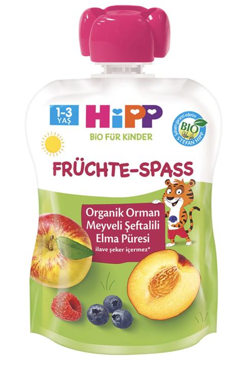 Hipp Organik Orman Meyveli Şeftalili Elma Püresi