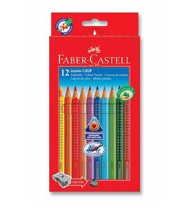 Faber Castell Jumbo Grip Boya Kalemi, 12 Renk