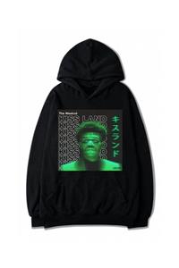 Urbanstadt The Weeknd Kiss Land Siyah Hoodie Sweatshirt