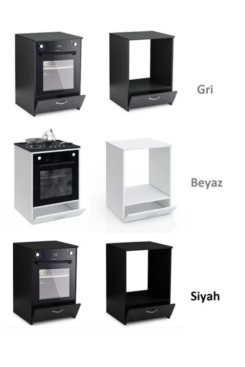 Mihenk Home Set Üstü Mutfak Dolabı Set Üstü Ocak Ve Fırın Ankastre Modül