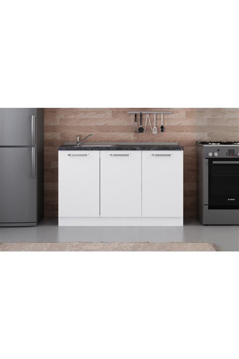 Minar 135 Cm Mutfak Dolabı Beyaz 135-b1-alt Modül