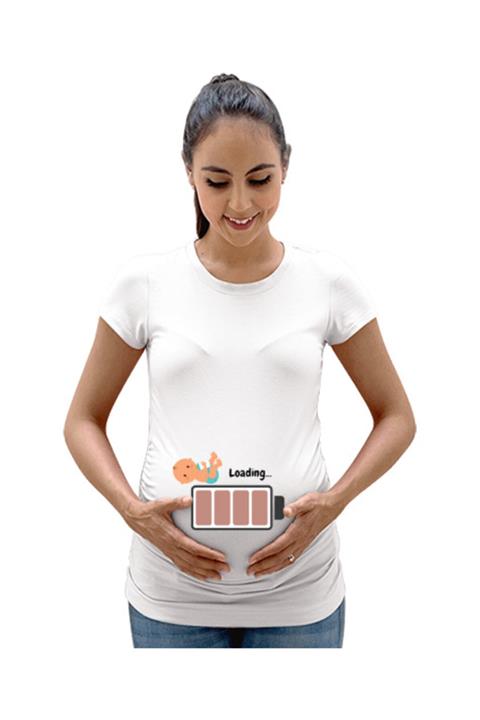 Tisho Hamile Tişörtü Baskılı Hamile Tişörtü Kadın Hamile Tişört