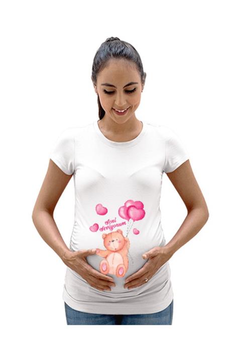 Tisho Hamile Kadın Tişört Kadın Hamile Tişört