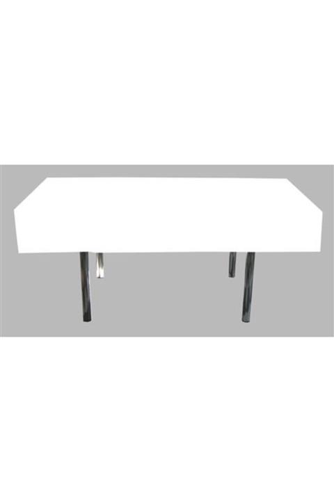 whiteavm Beyaz Masa Örtüsü Desensiz Yerli 137x183 cm P1