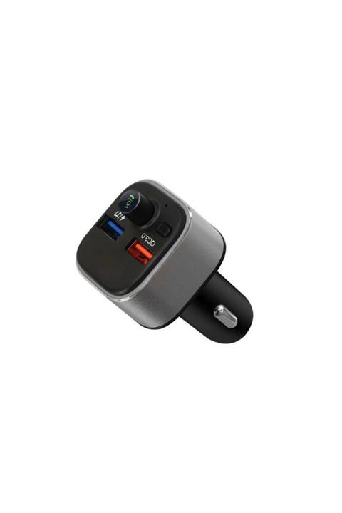 TechnoGuru Hızlı Şarj Özellikli 3.1a Bluetooth Transmitter Mp3 Araç Şarjı Çakmak Zr Wp3c03