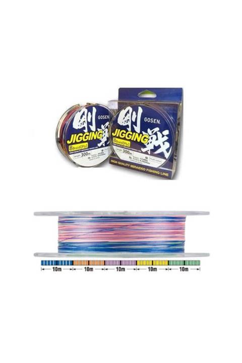 GOSEN Jıggıng 8 Braıd 300mt Multi Ip Misina