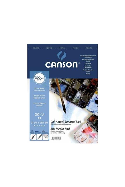 Canson Çok Amaçlı Sanatsal Defter Faber-castell Sulu Boya Fırça Seti