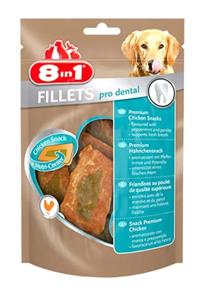 8in1 8 In 1 Fillets Pro Breath Tavuklu Köpek Ödül Maması Small 80 gr