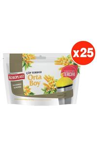 Koroplast Hanımeli Kokulu Orta Boy 15li Çöp Torbası X 25 Paket (55*60 Cm)