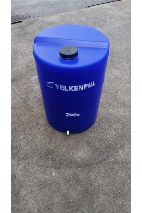 3MR 200 Lt Dikey Mavi Plastik Su Deposu Su Tank